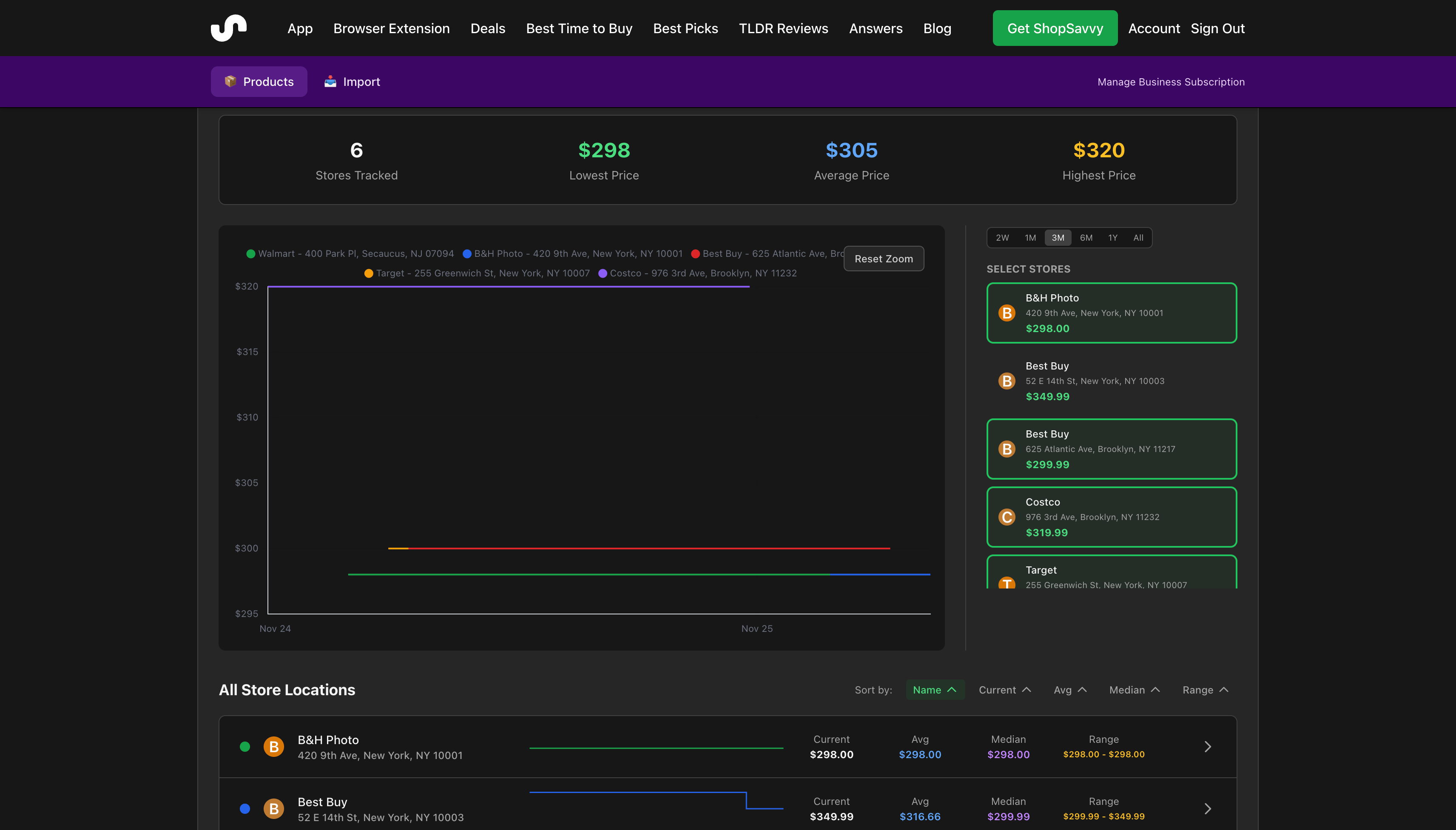 Local Store Tracking