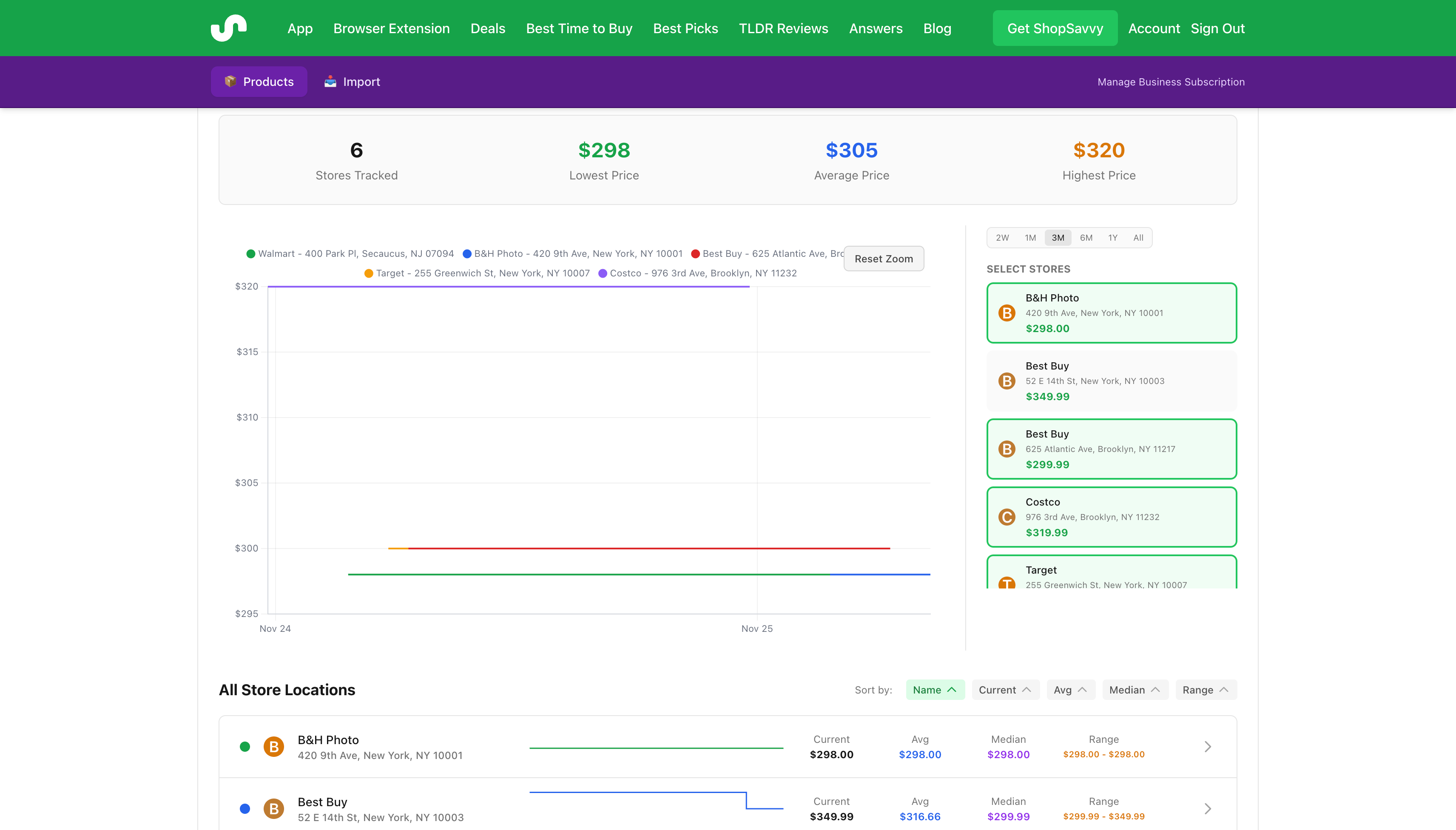 Local Store Tracking